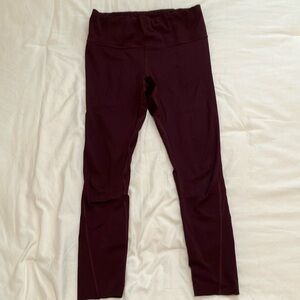 Athleta burgundy leggings